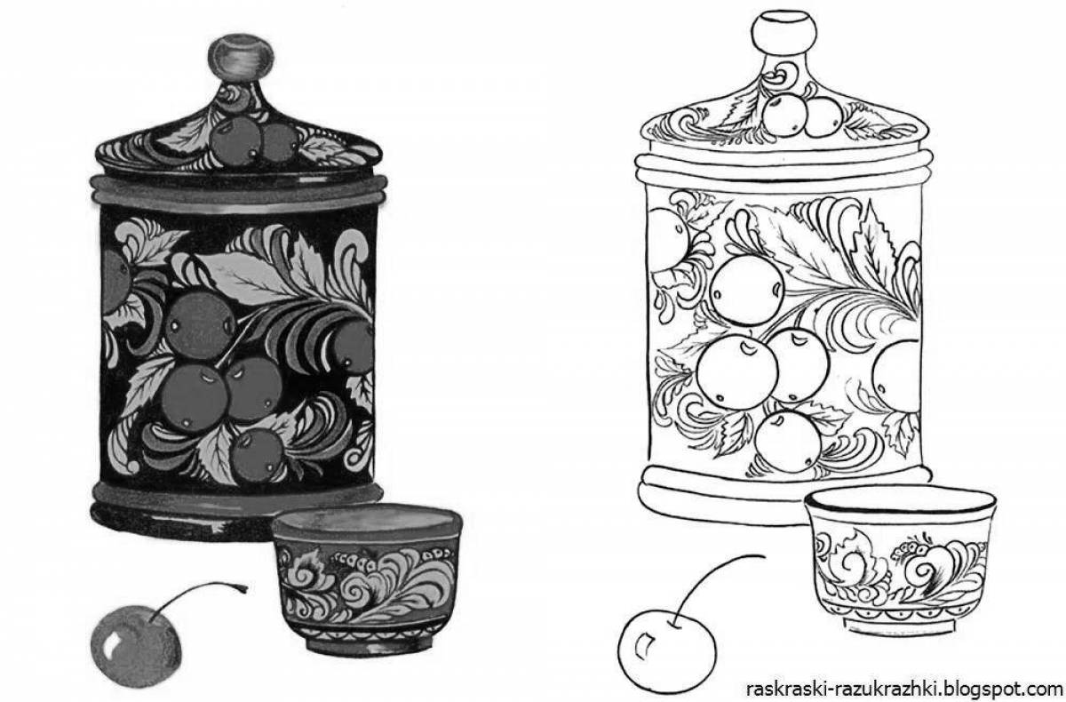 Манящие золотые хохломские блюда для младенцев