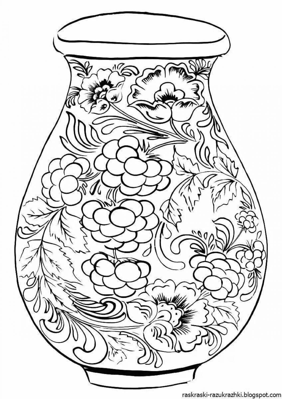 Гламурная золотая хохломская посуда для детей