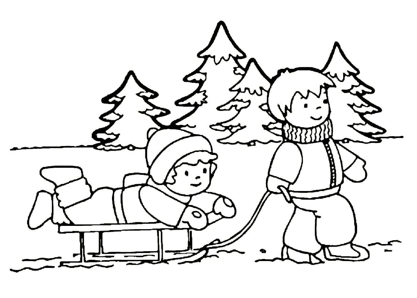 Для детей на тему зима #4