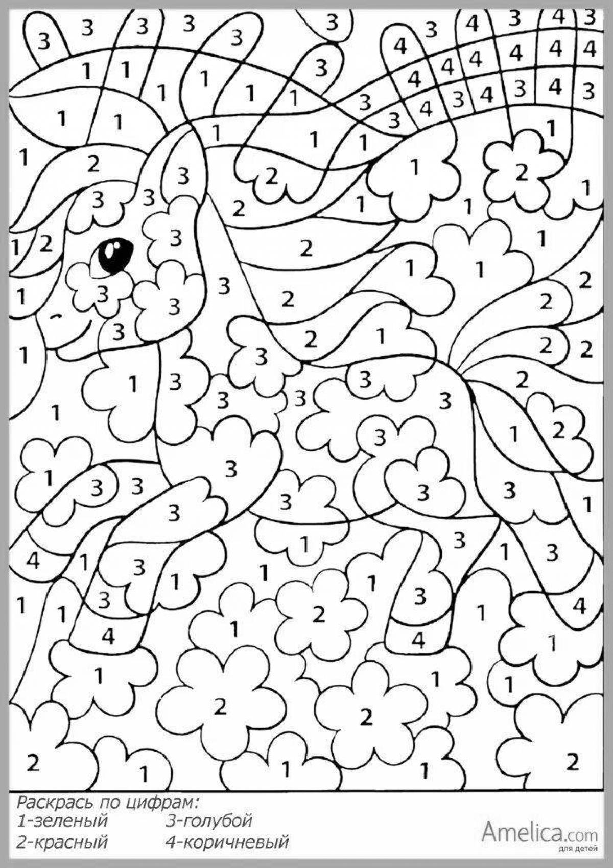 Fun coloring book for 6-7 year olds