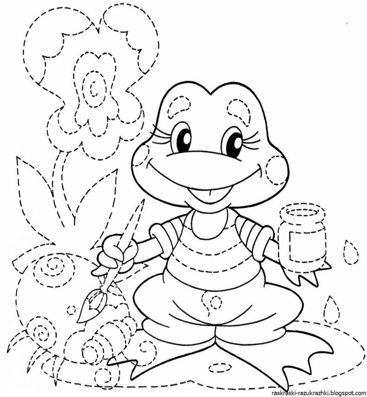 Creative coloring book for 6-7 year olds