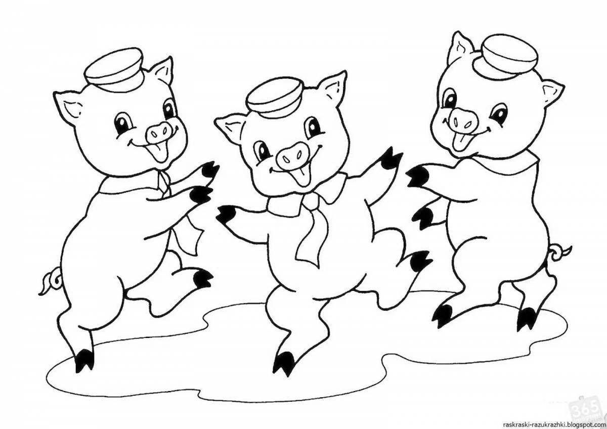 Three little pigs for children 4 5 years old #2