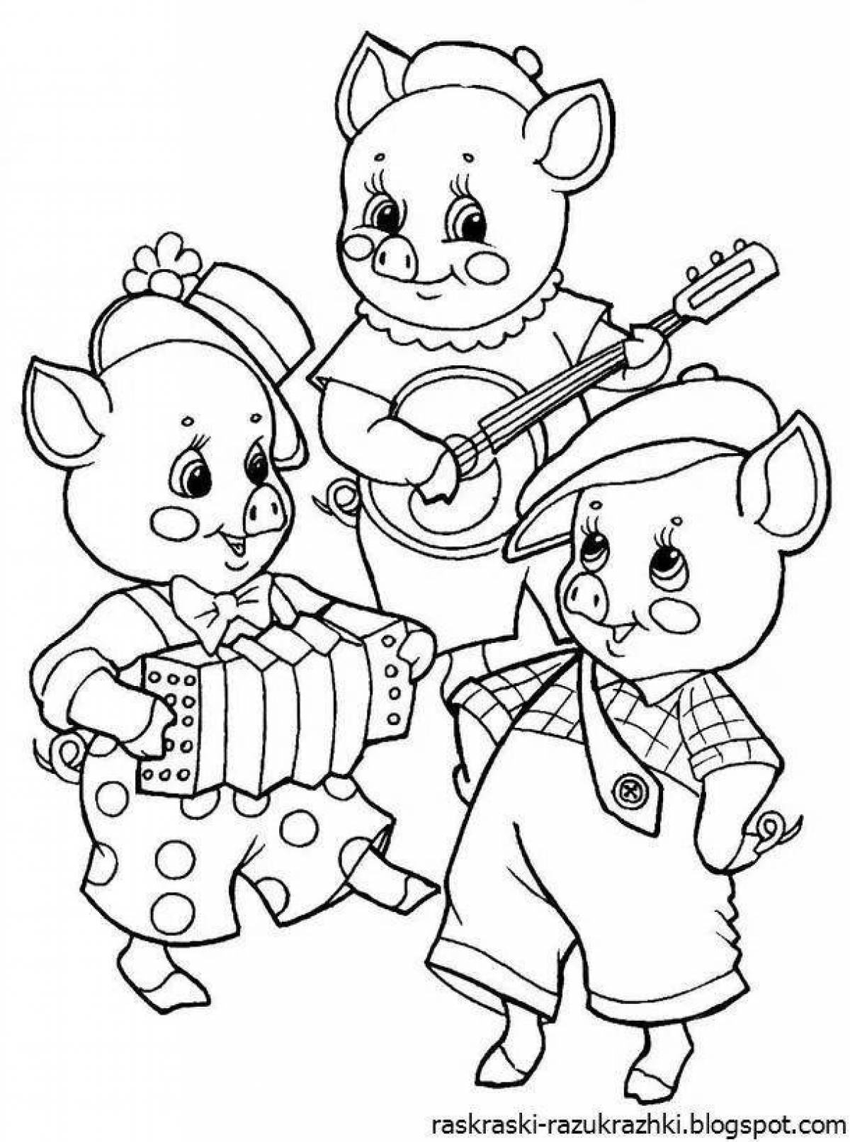 Three little pigs for children 4 5 years old #8