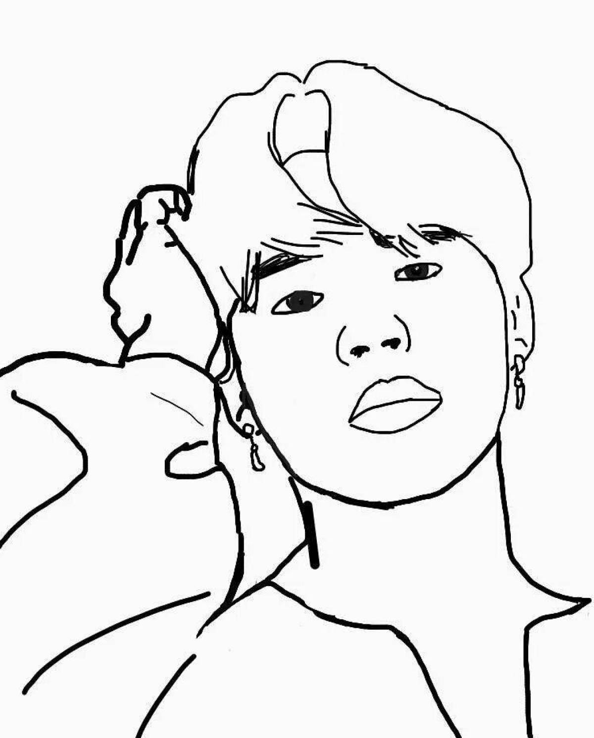 Magic jimin coloring book