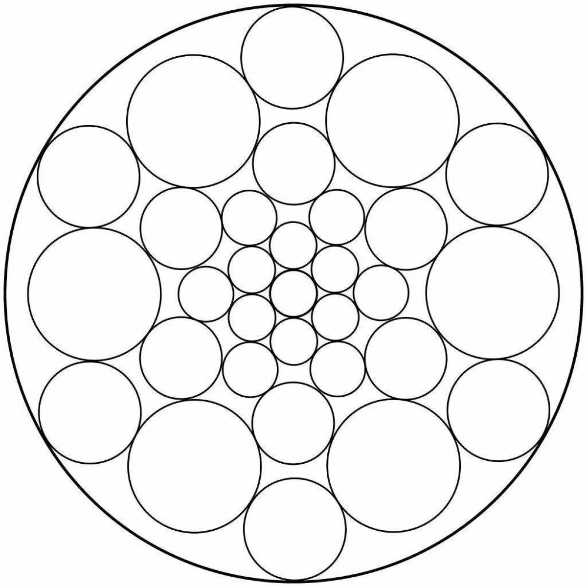 Coloring circles colorful