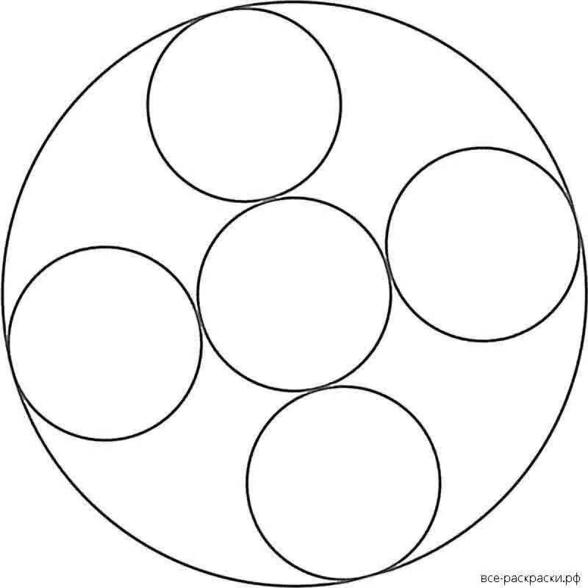 Exciting coloring circles