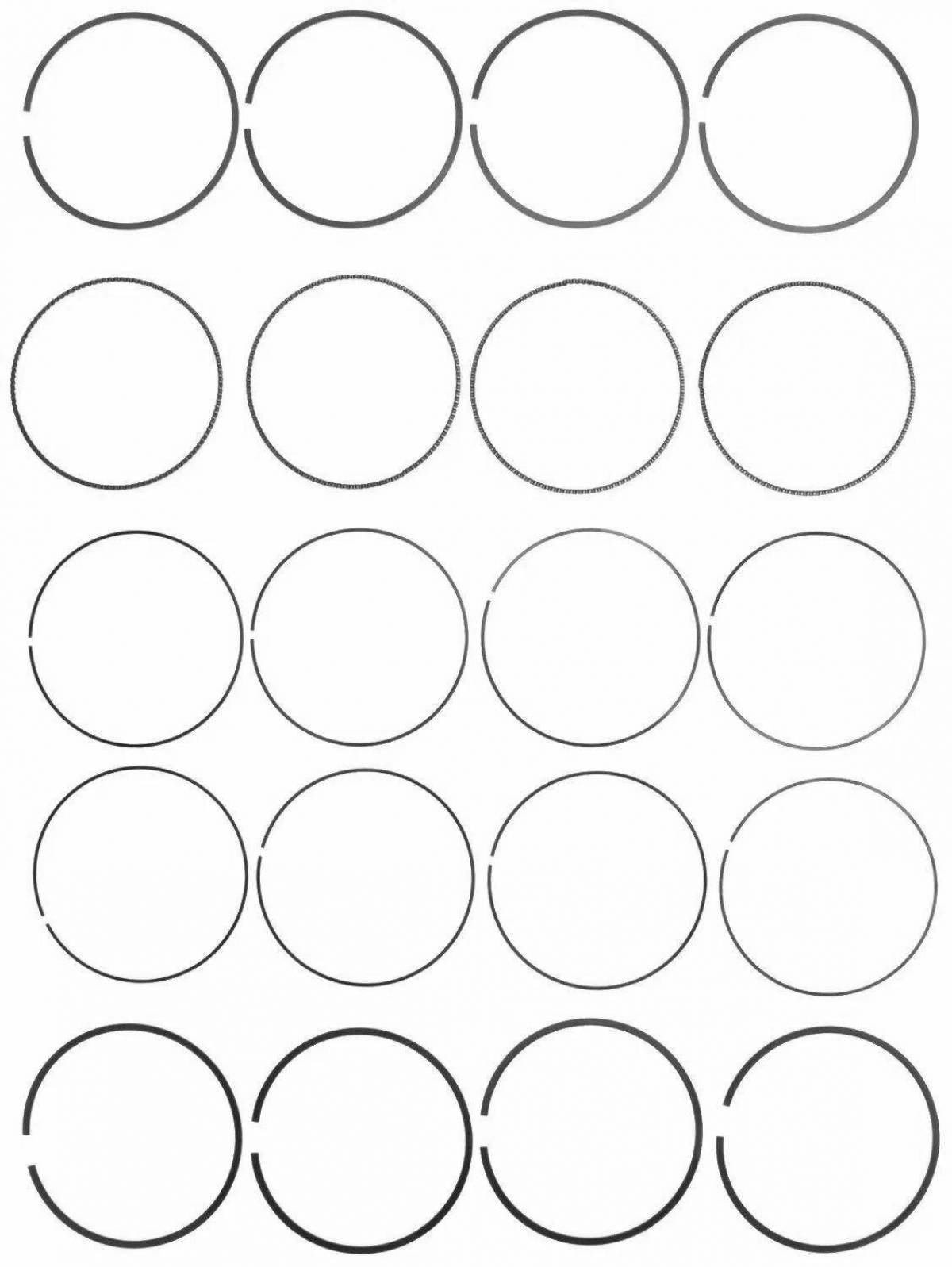 Amazing circles coloring page