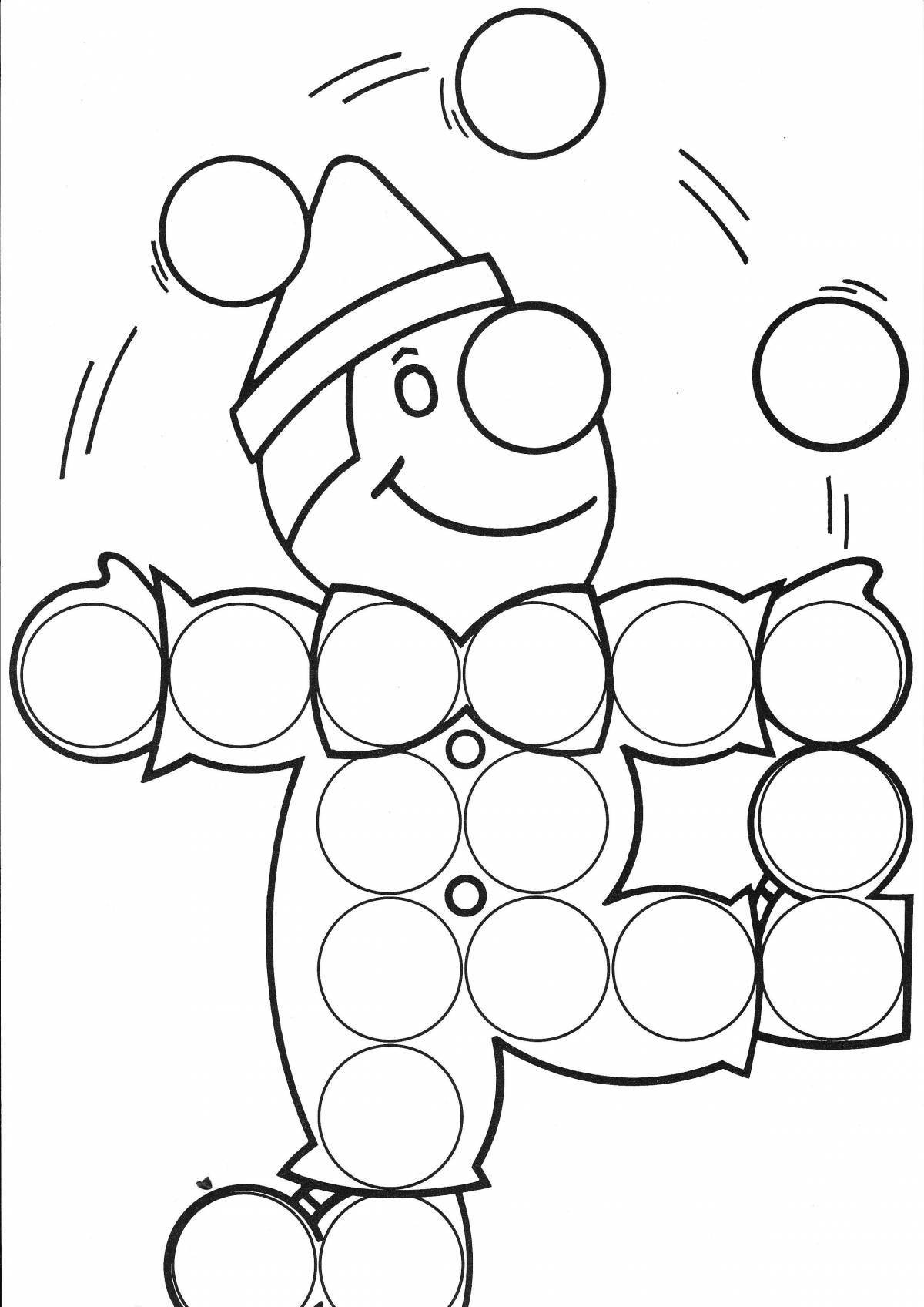 Coloring dazzling circles