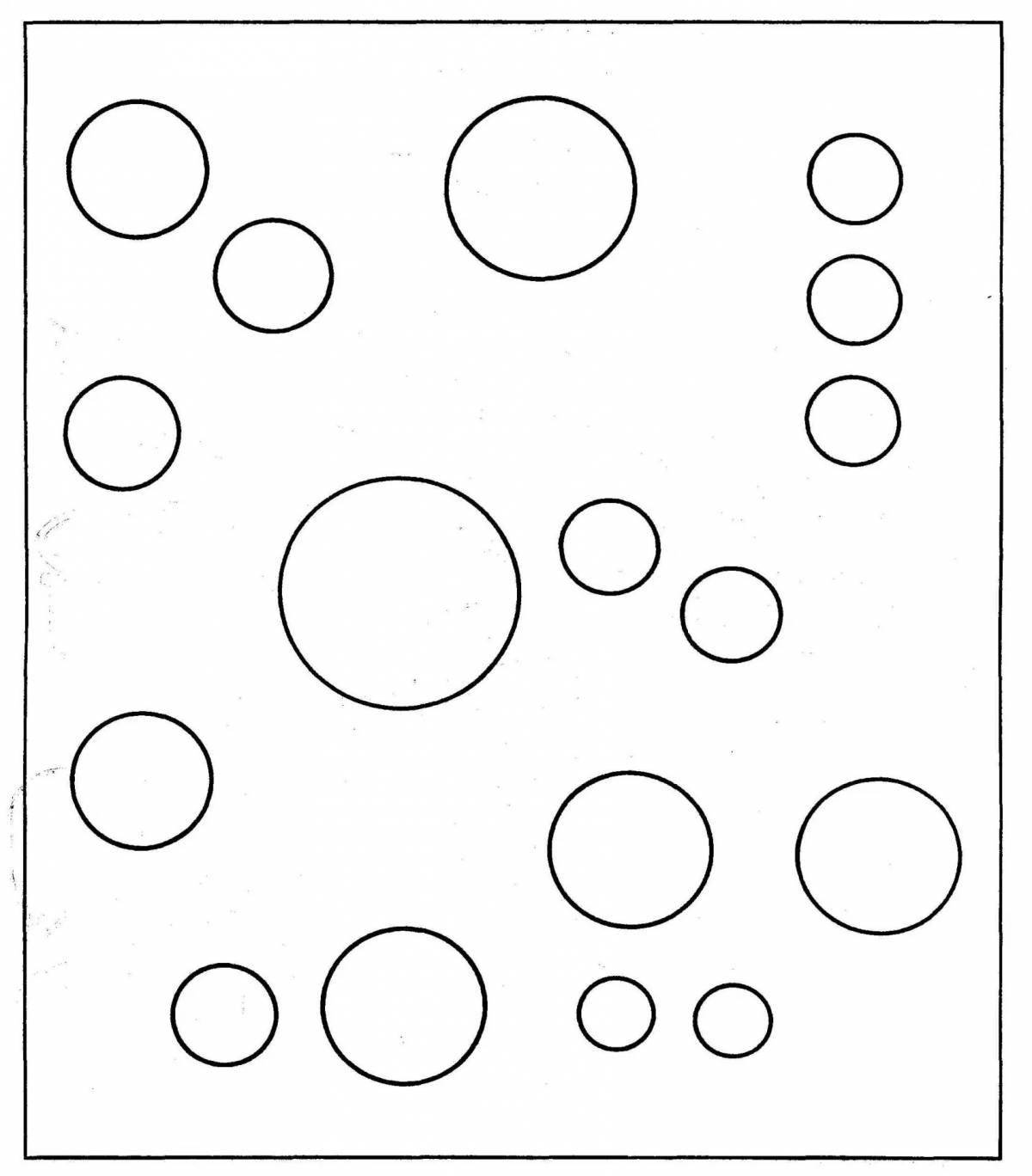 Glitter circles coloring book