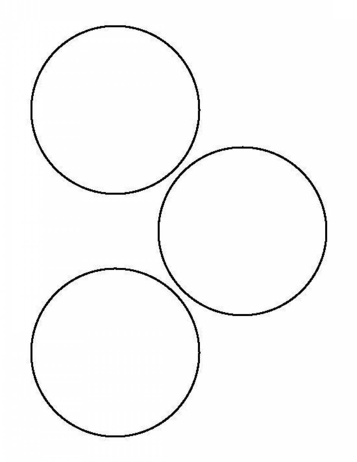 Coloring abstract circles