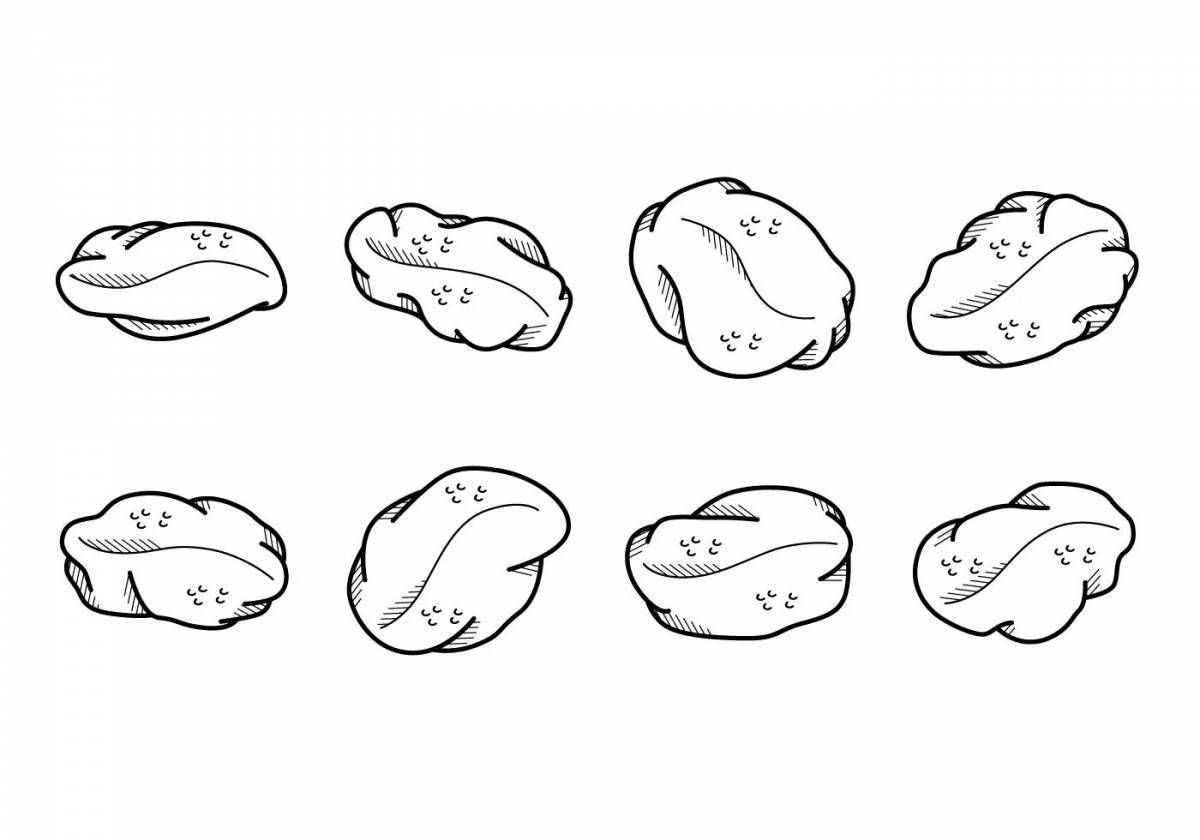 Веселая страница раскраски финиковых фруктов