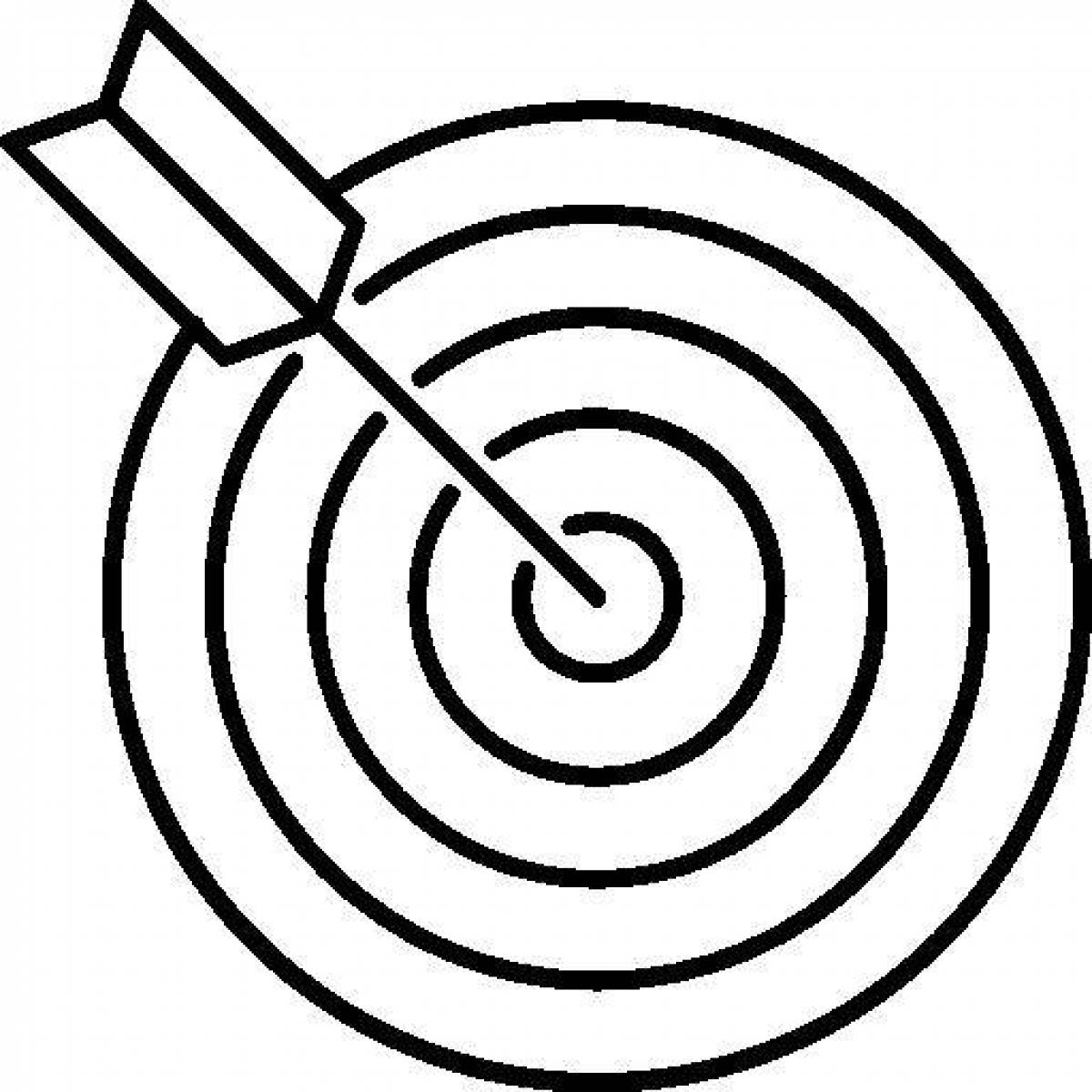Bright Target Coloring Page