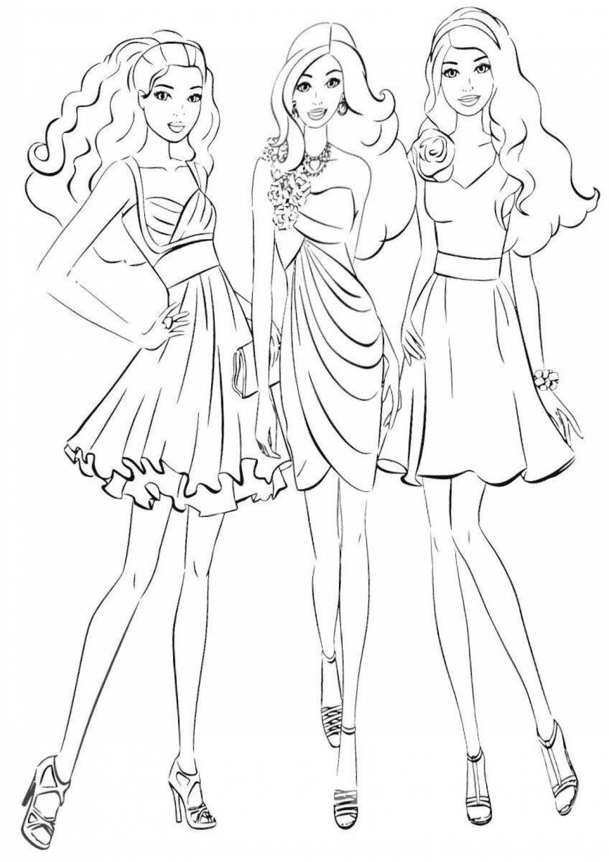 Fashion fashion coloring