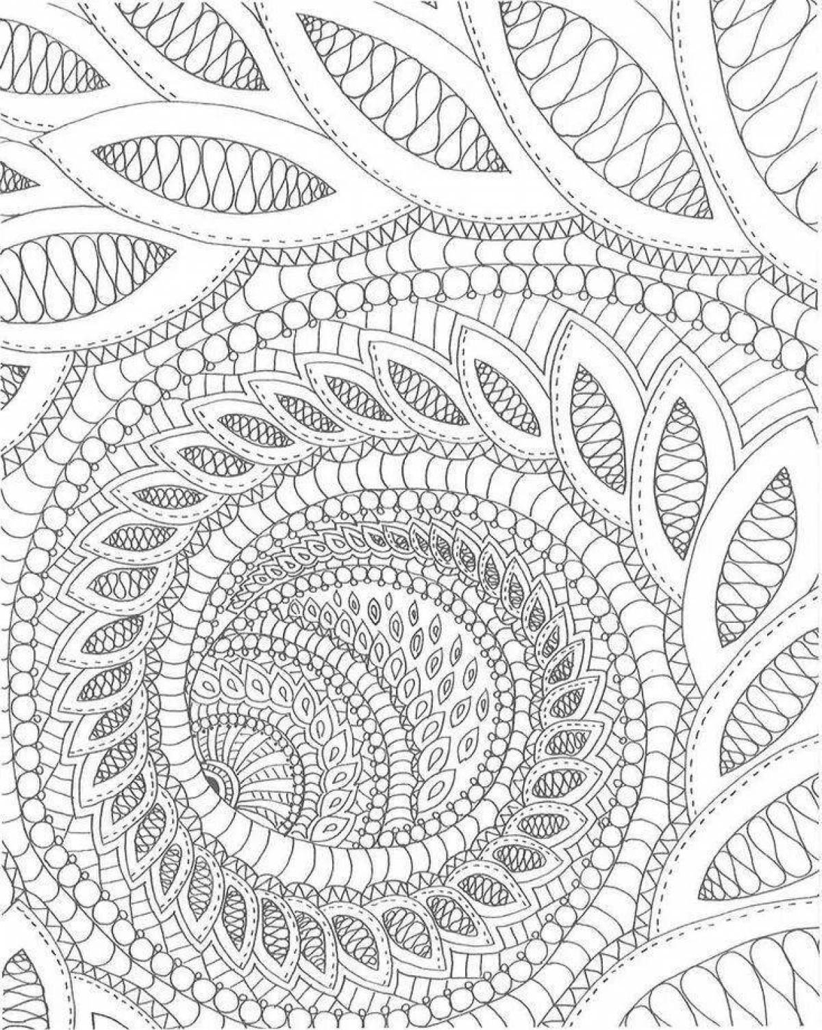 Amazing zendoodle coloring page