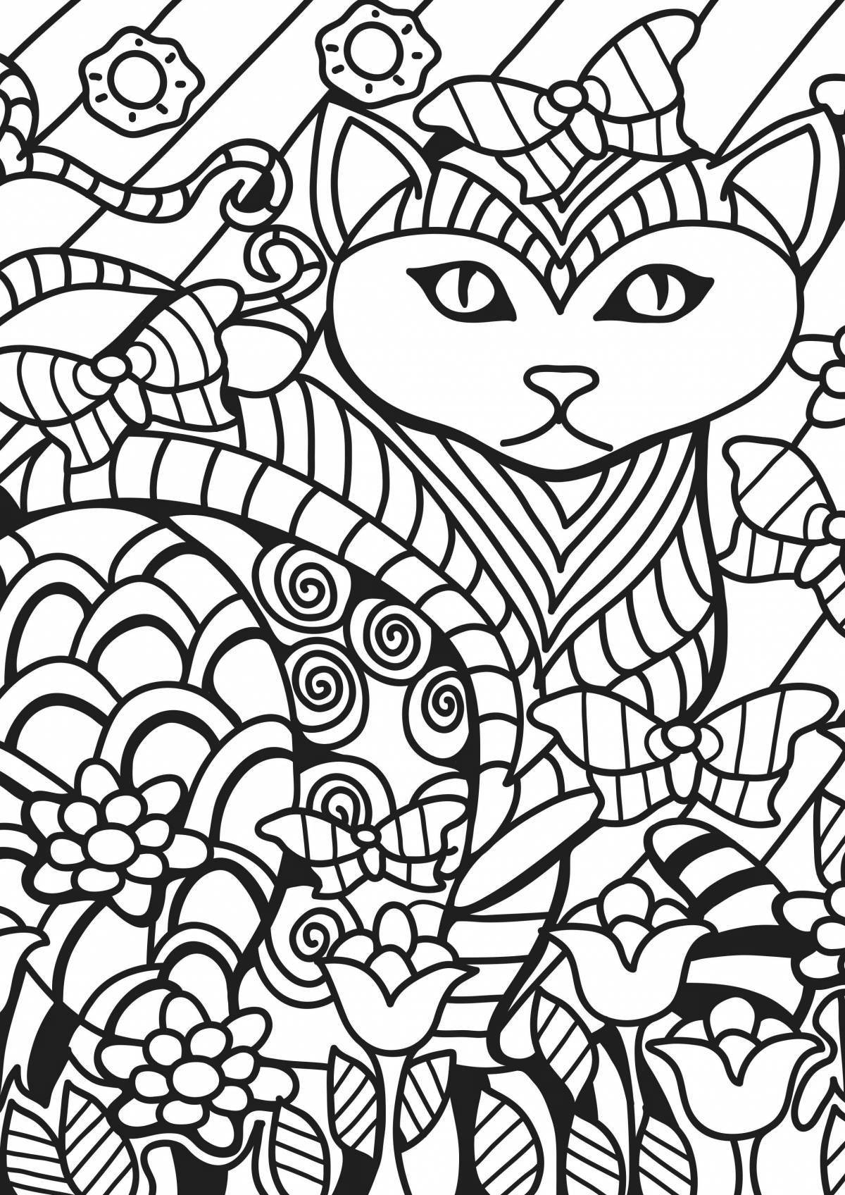 Страница раскраски radiant zendoodle