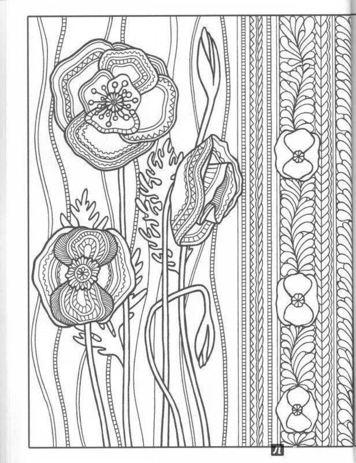 Zendoodle glitter coloring book