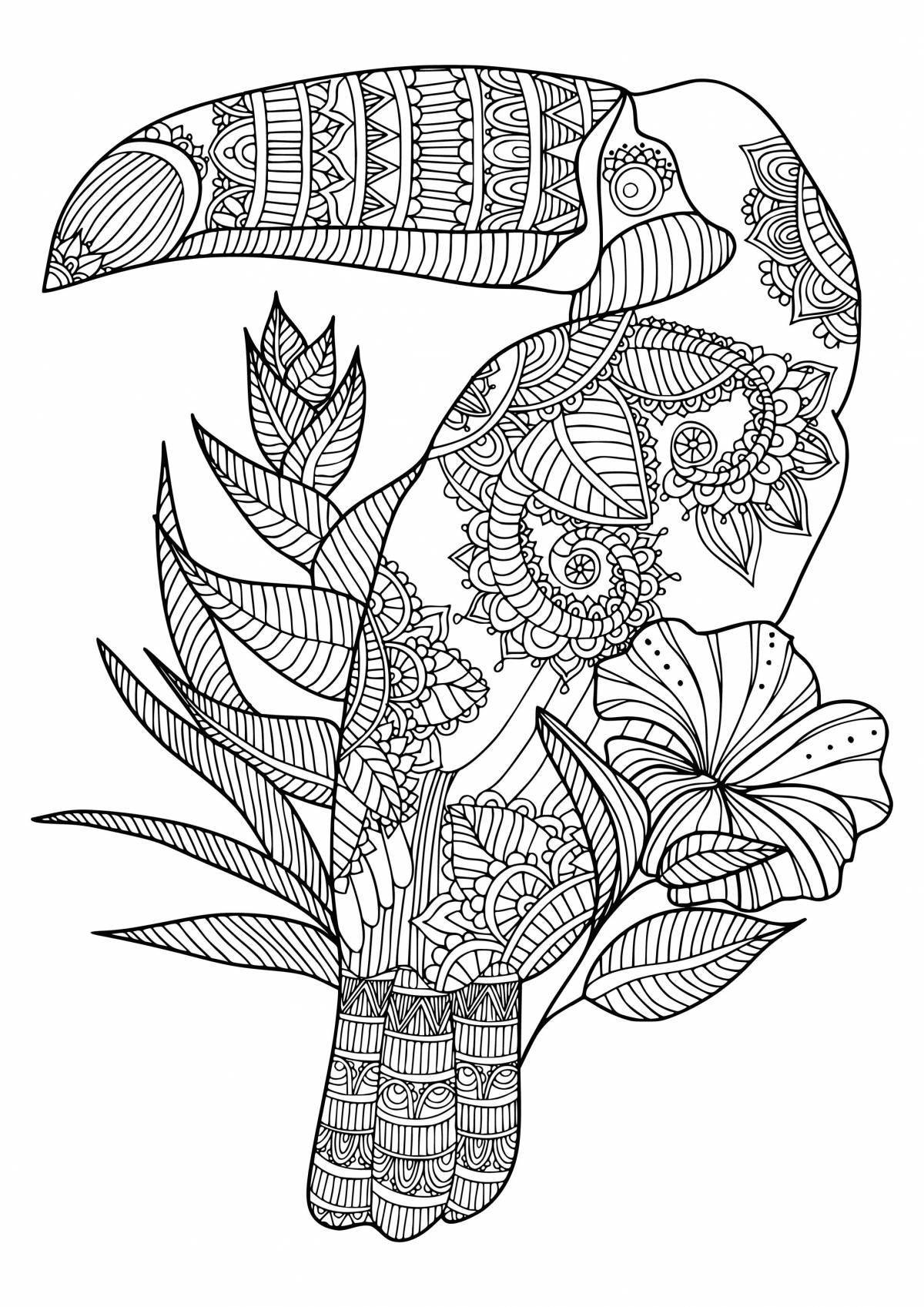 Cute zendoodle coloring book