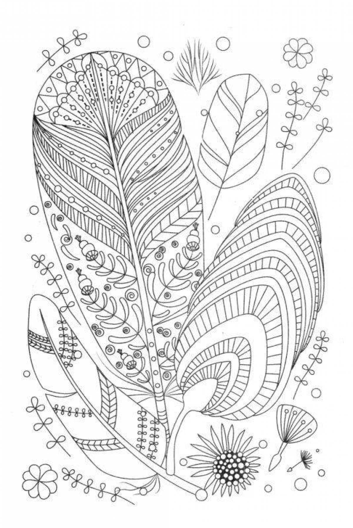 Complex zendoodle coloring