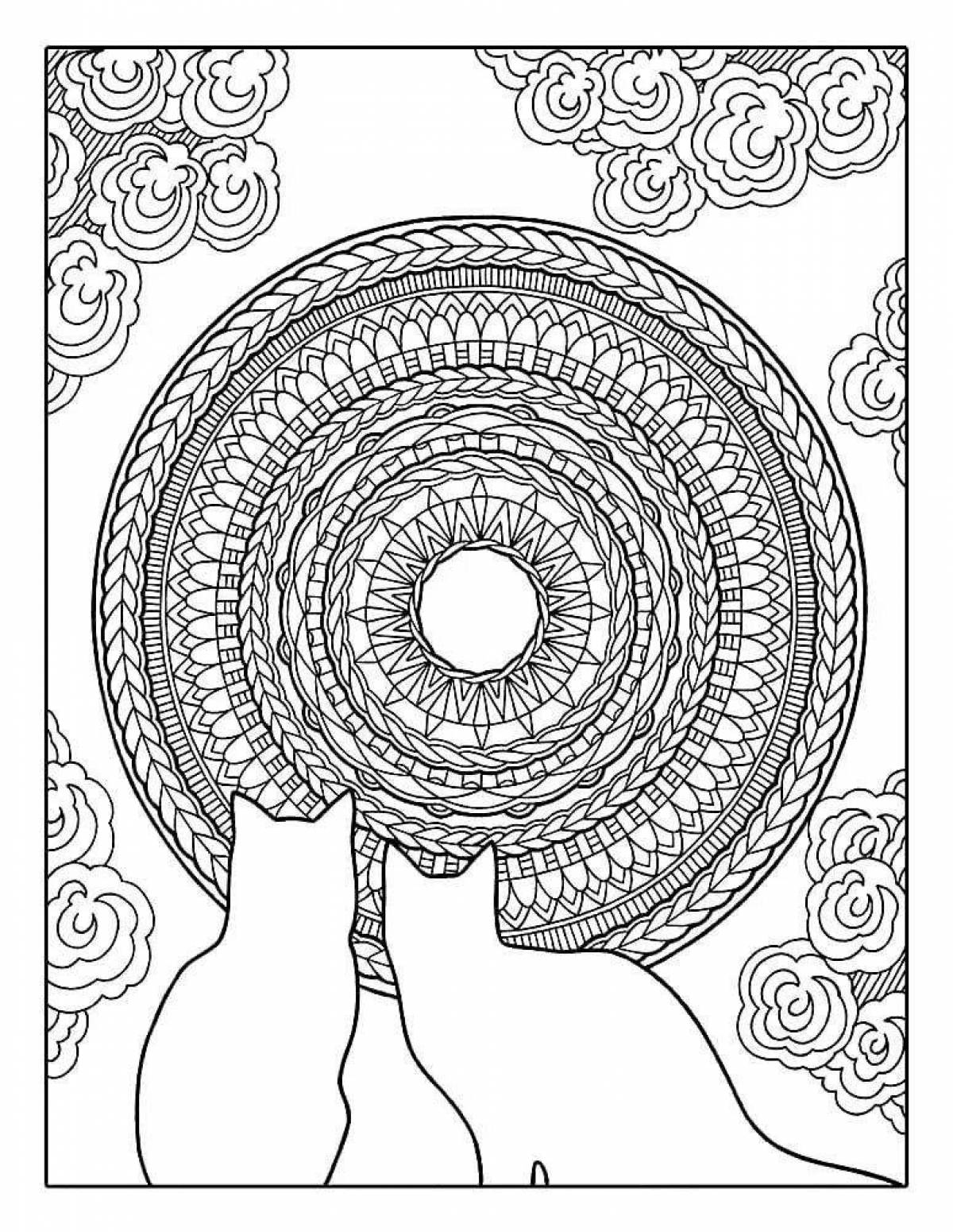 Intriguing zendoodle coloring book