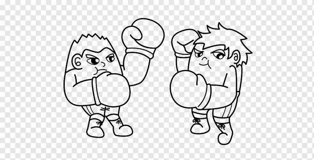 Color explosion boxy boo coloring page