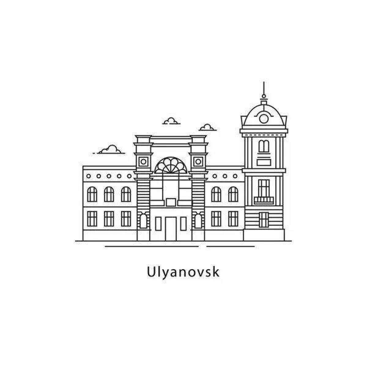 Coloring page plentiful ulyanovsk region