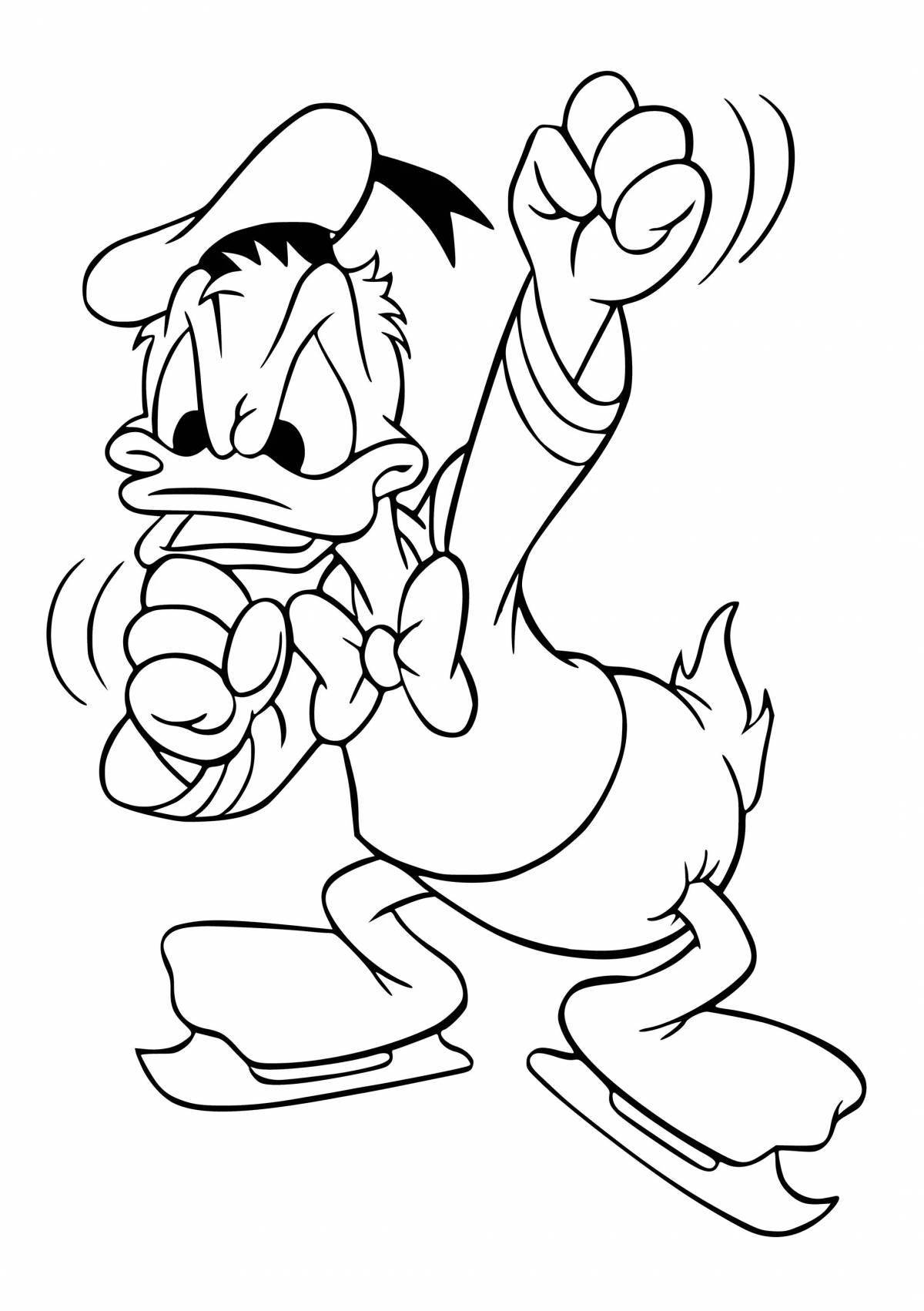 Coloring page of an adorable cartoon character