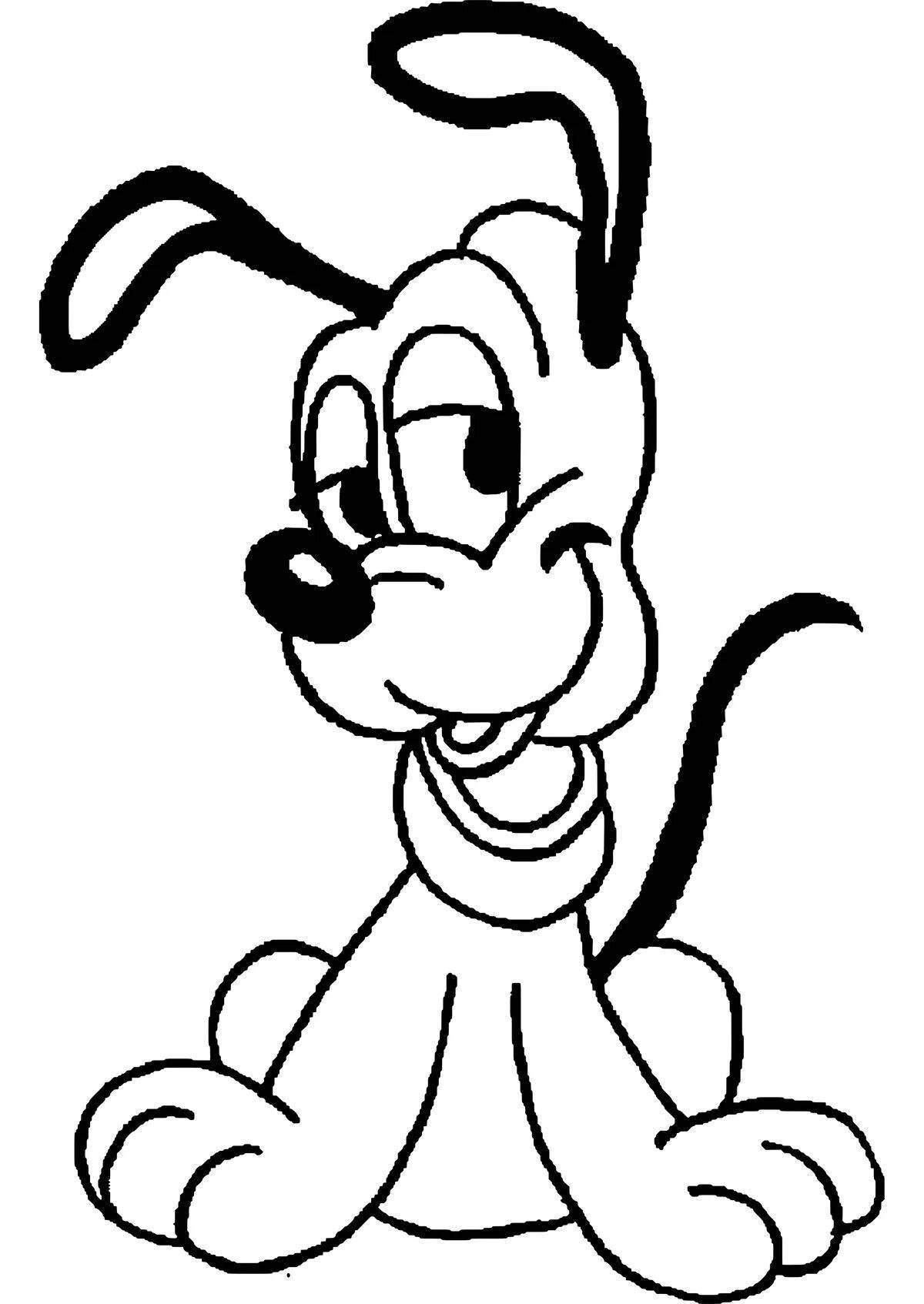 Раскраска сказочный мультяшный персонаж