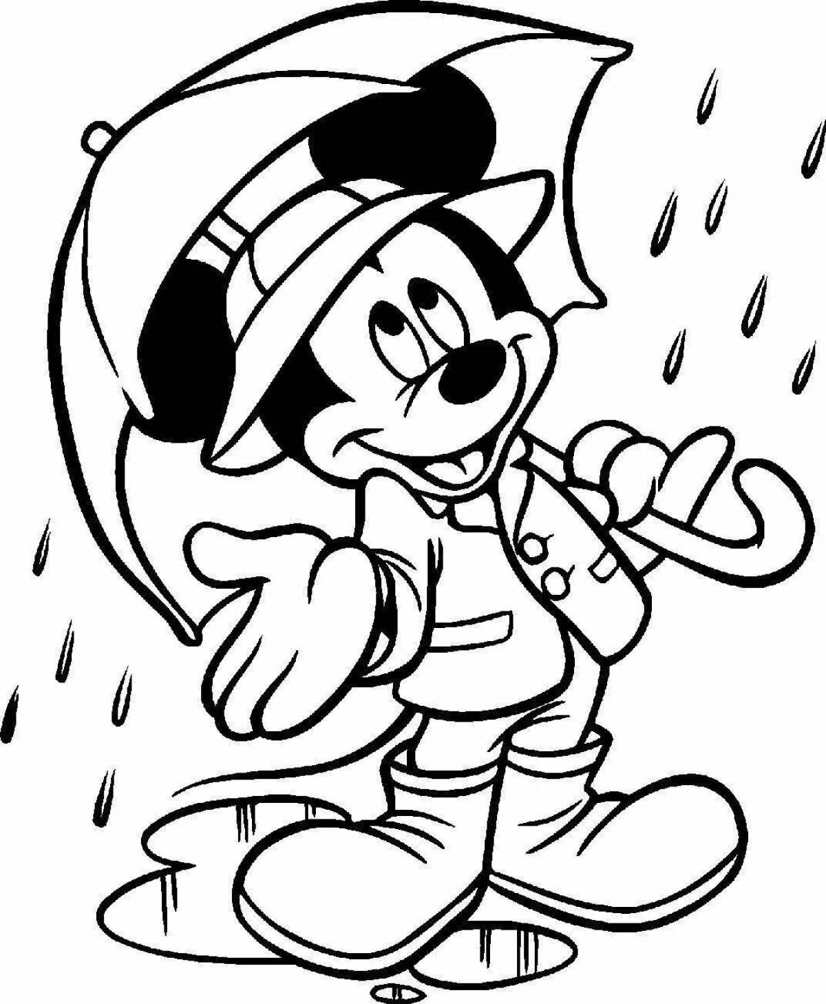 Cartoon character coloring page