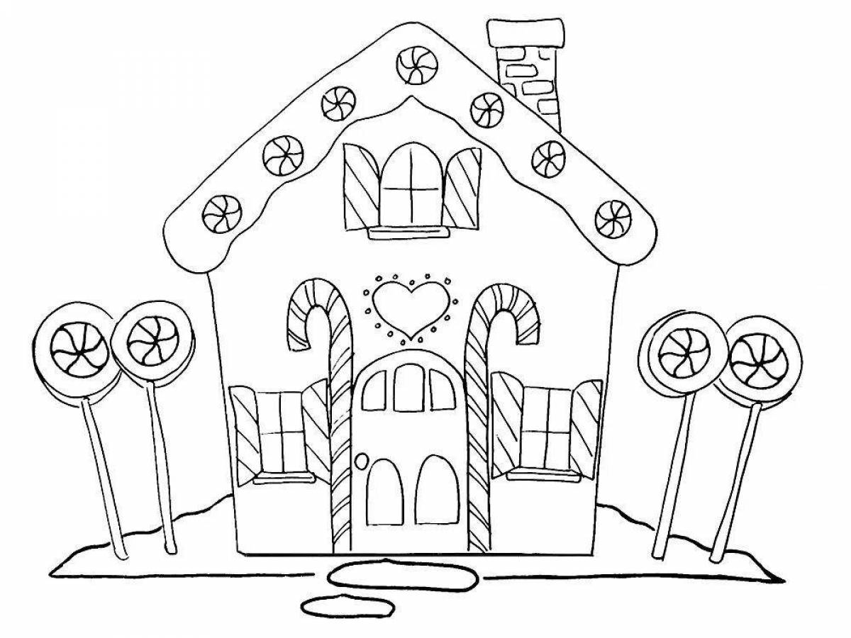 Imaginarium shiny house coloring page