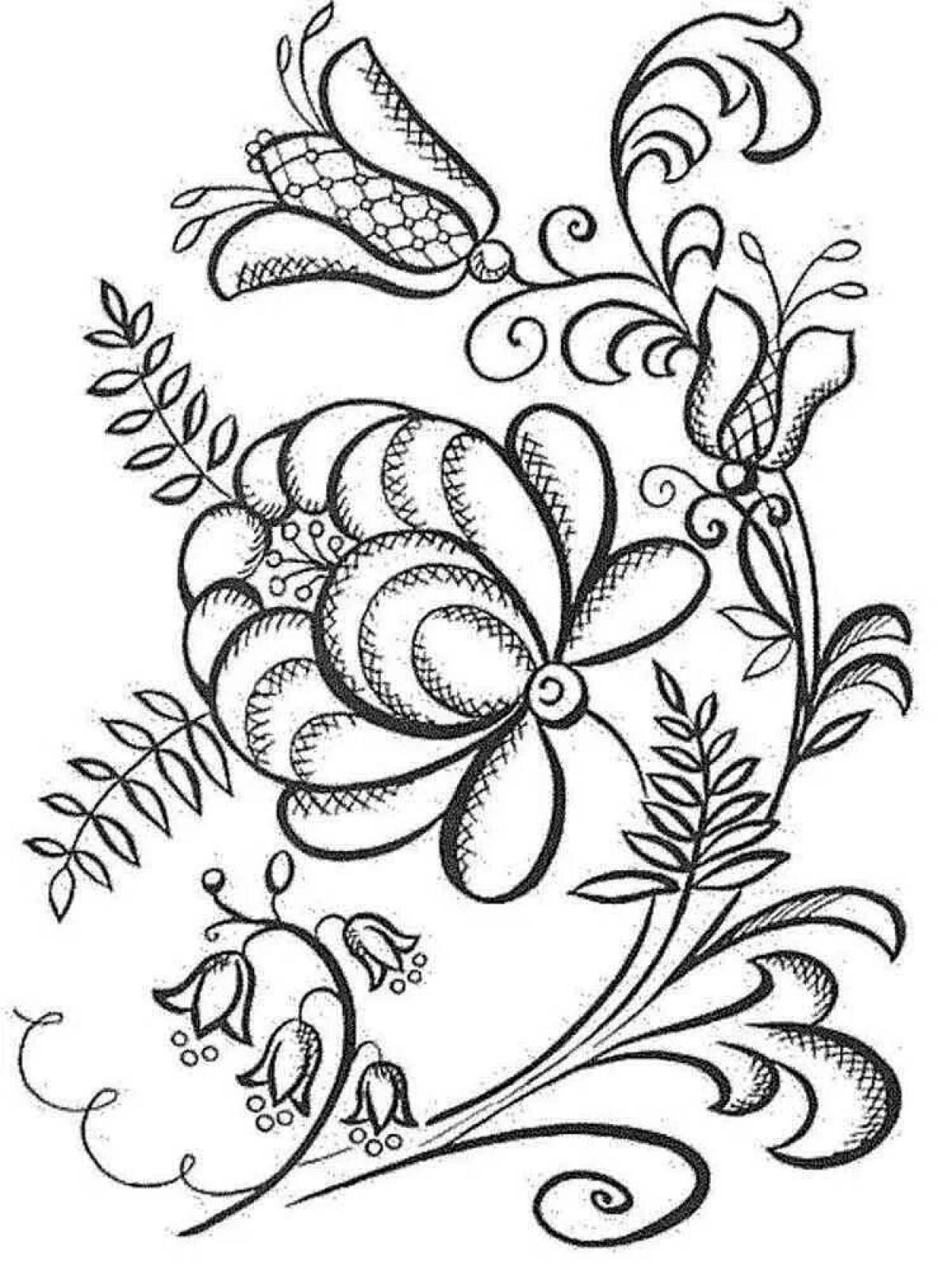 Photo Bright Petrykivka painting