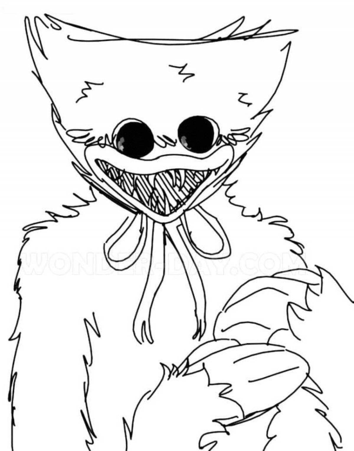 Vibrant killy willy coloring page