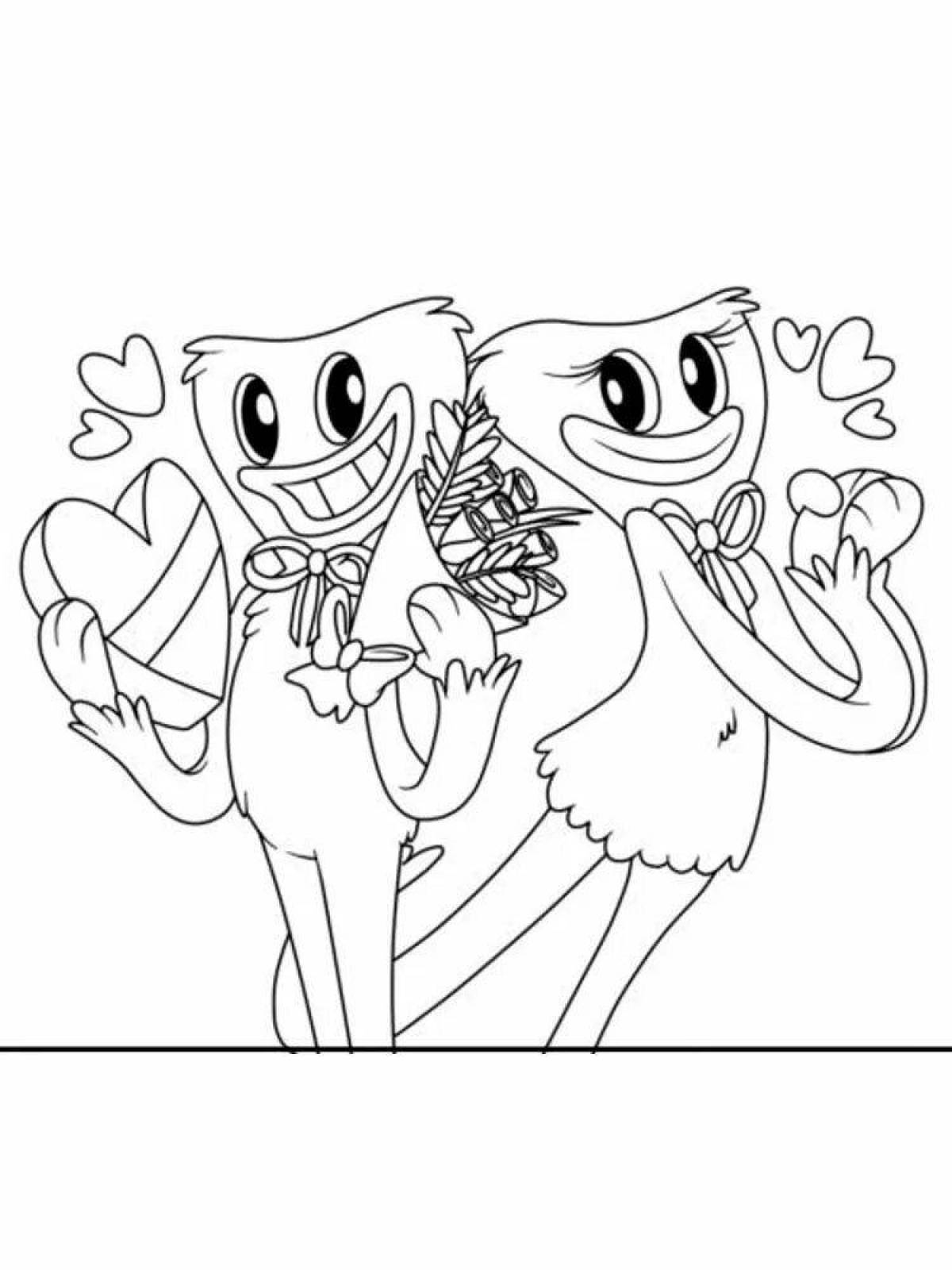 Cute killy willy coloring page