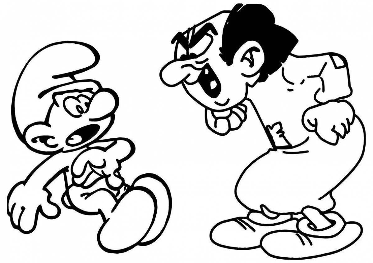 Coloring funny killy willy