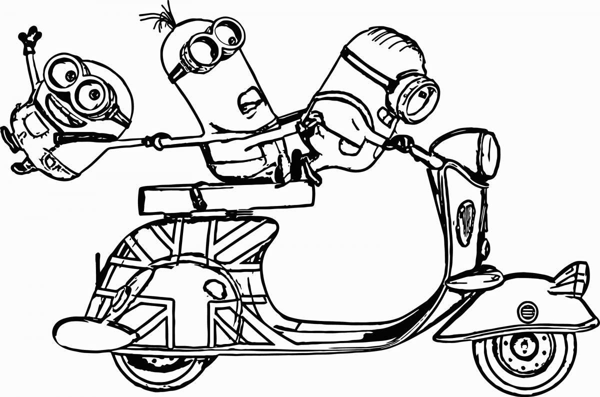 Animated killy willy coloring page