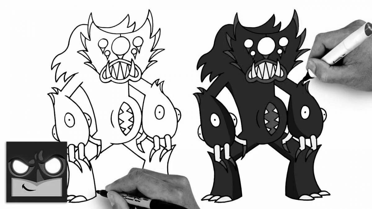 Coloring book shining killy willy