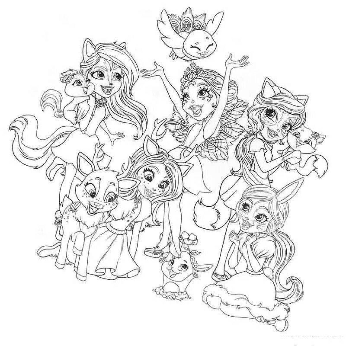 Inchanchymus bright coloring page