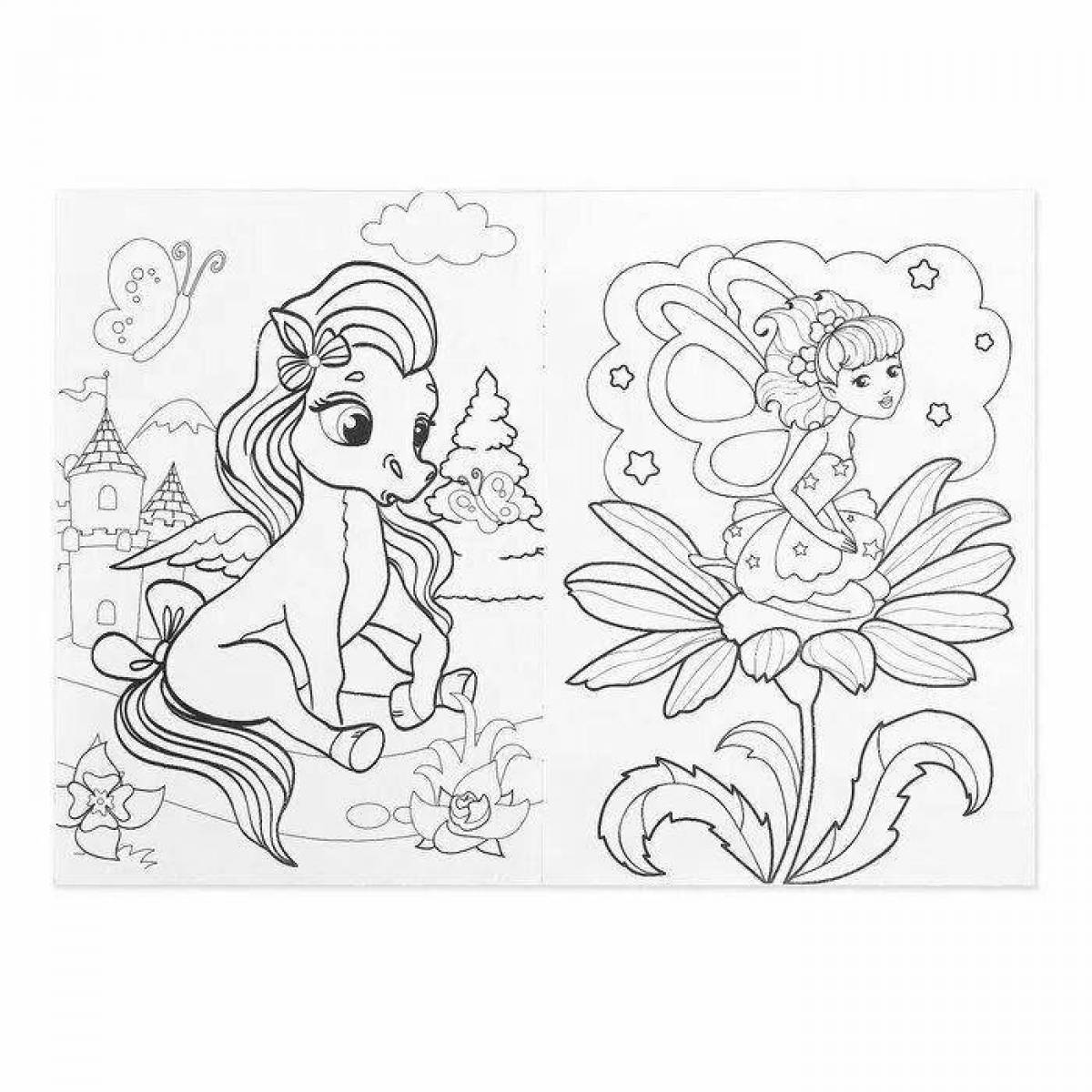 Humorous coloring photo coloring