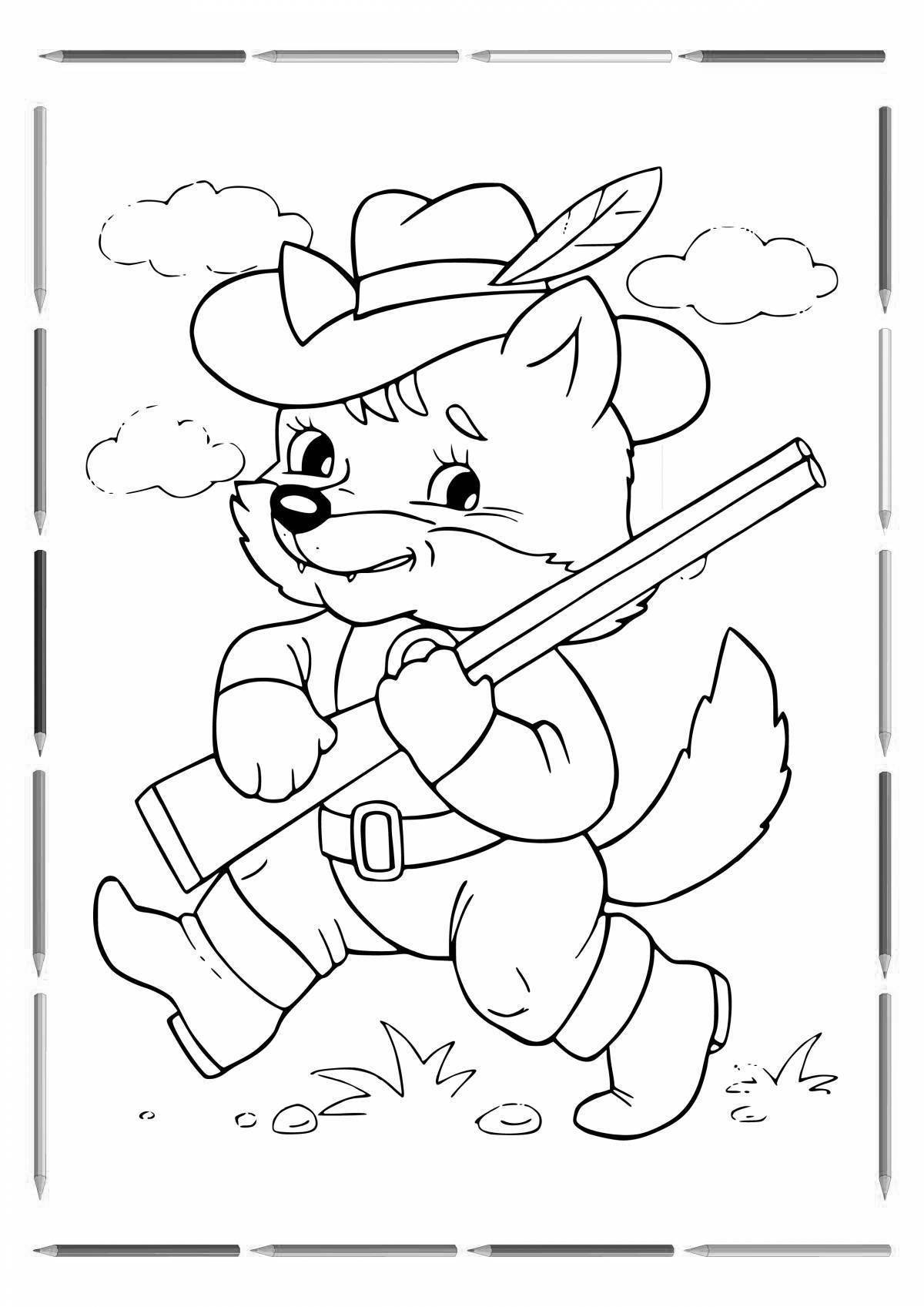 Cute coloring picture coloring book