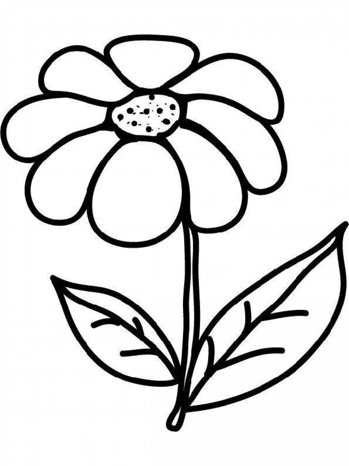Cute plants coloring pages for kids
