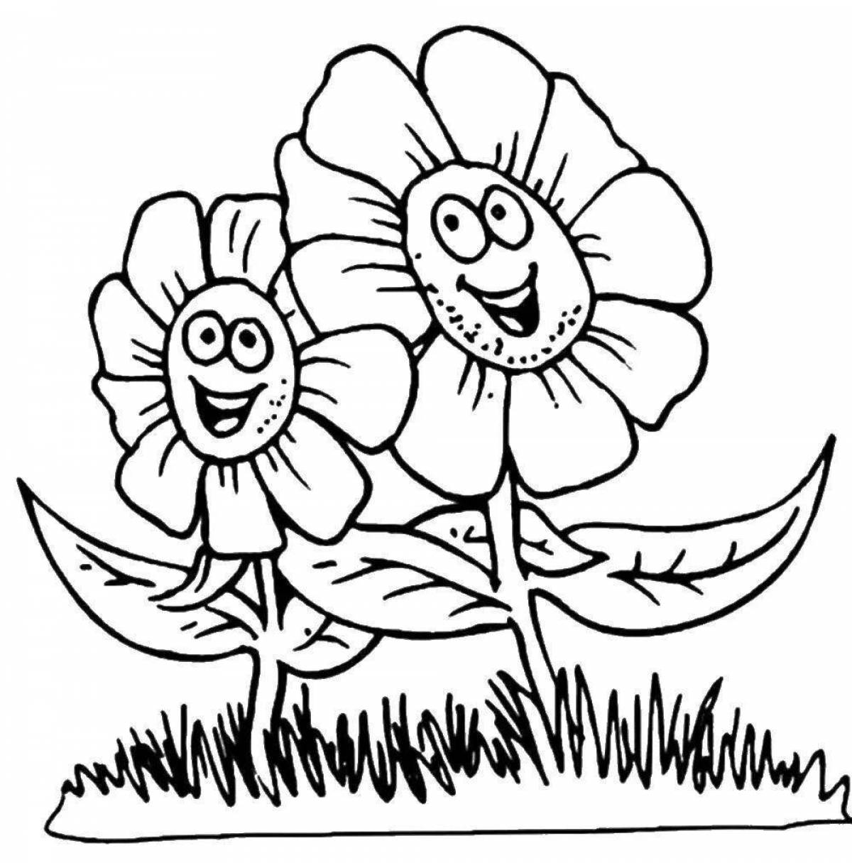 Amazing coloring pages of plants for kids