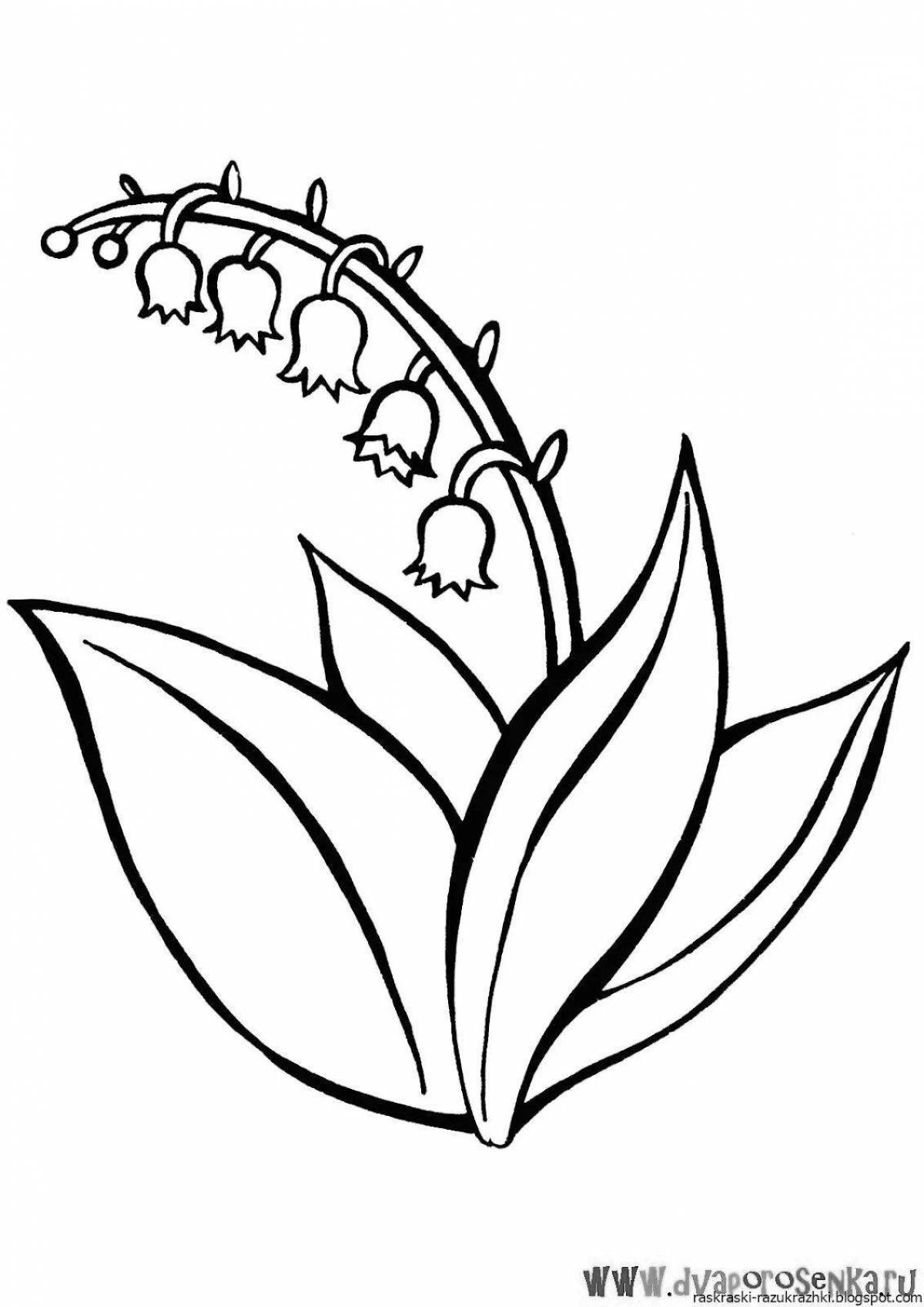 Coloring plant for children