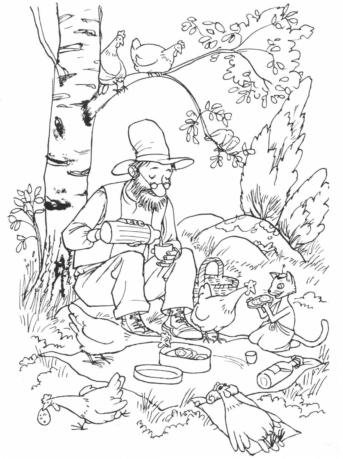 Findus and petson funny coloring book