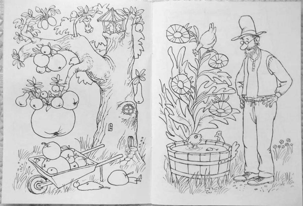 Coloring book fabulous findus and petson