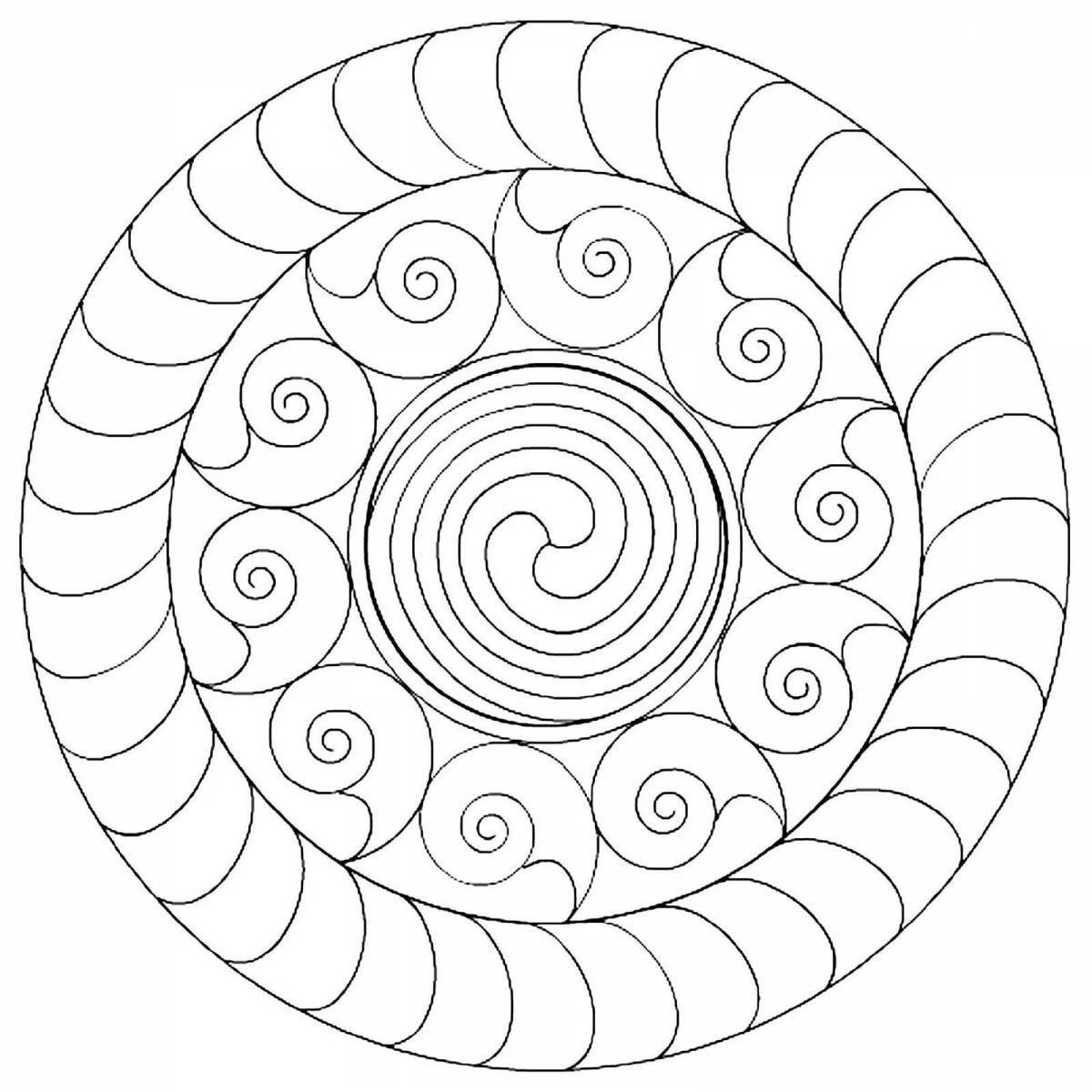 Detailed spiral coloring