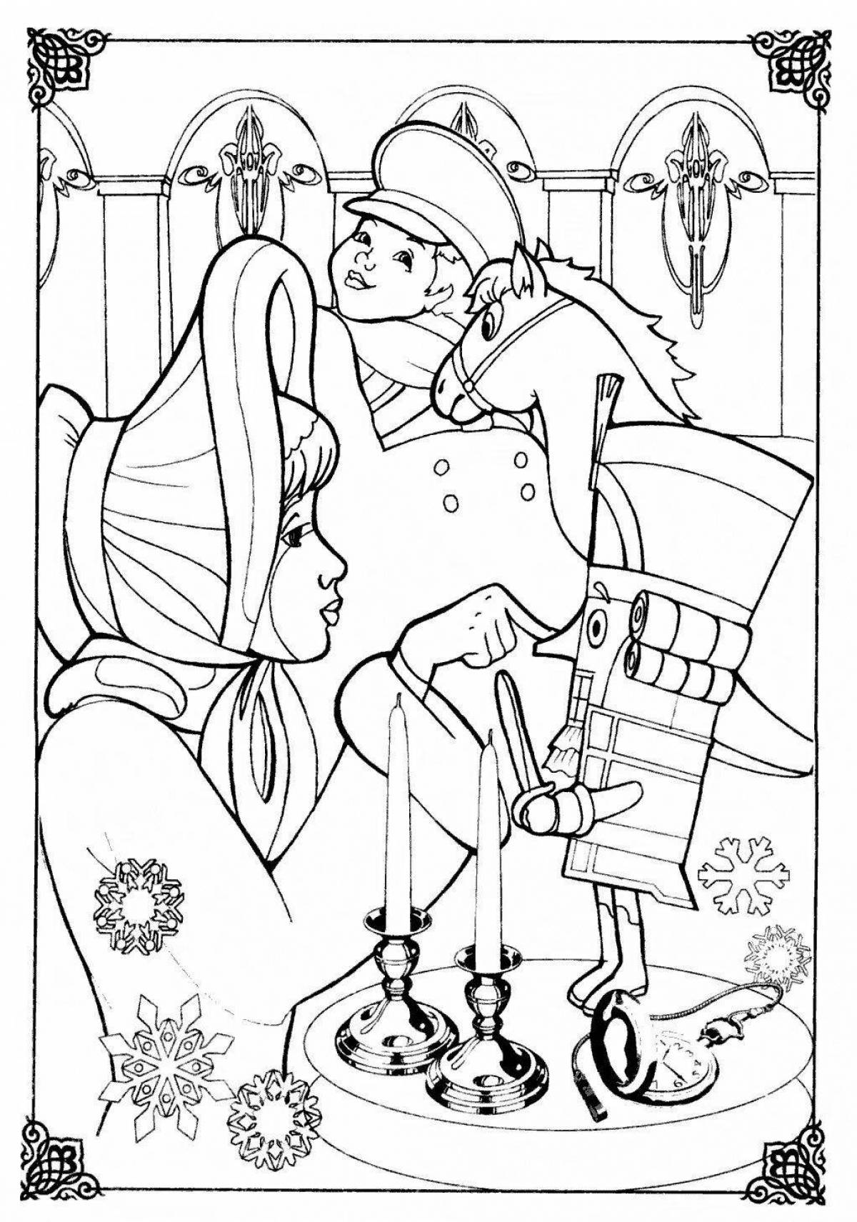 Coloring book the magnificent nutcracker and the mouse king