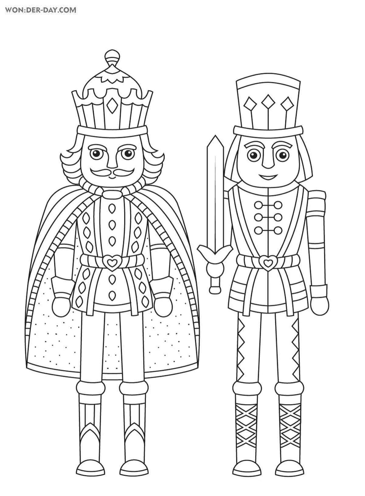 Rampant Nutcracker and Mouse King coloring book