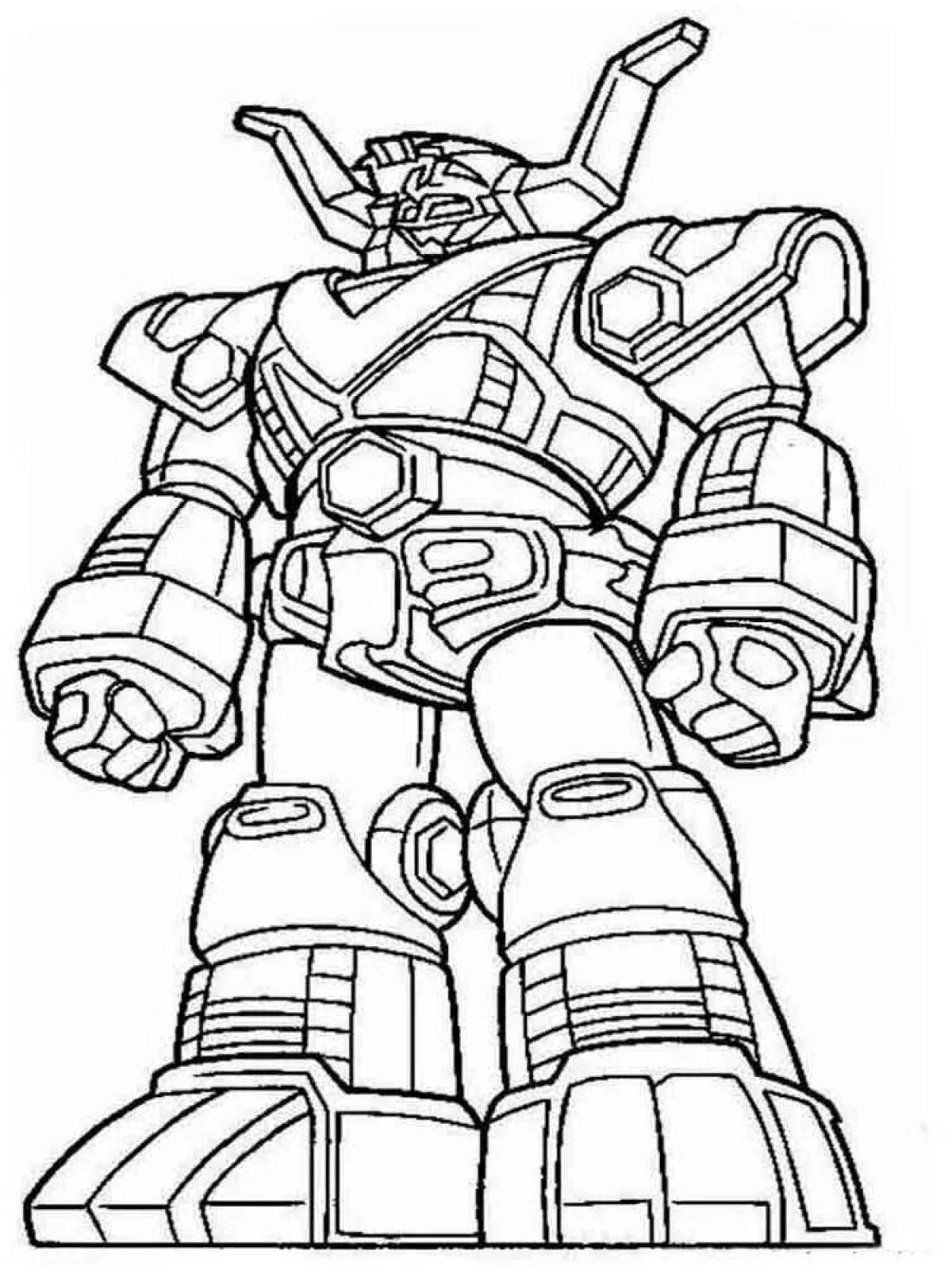 Photo Fun robot coloring book for kids