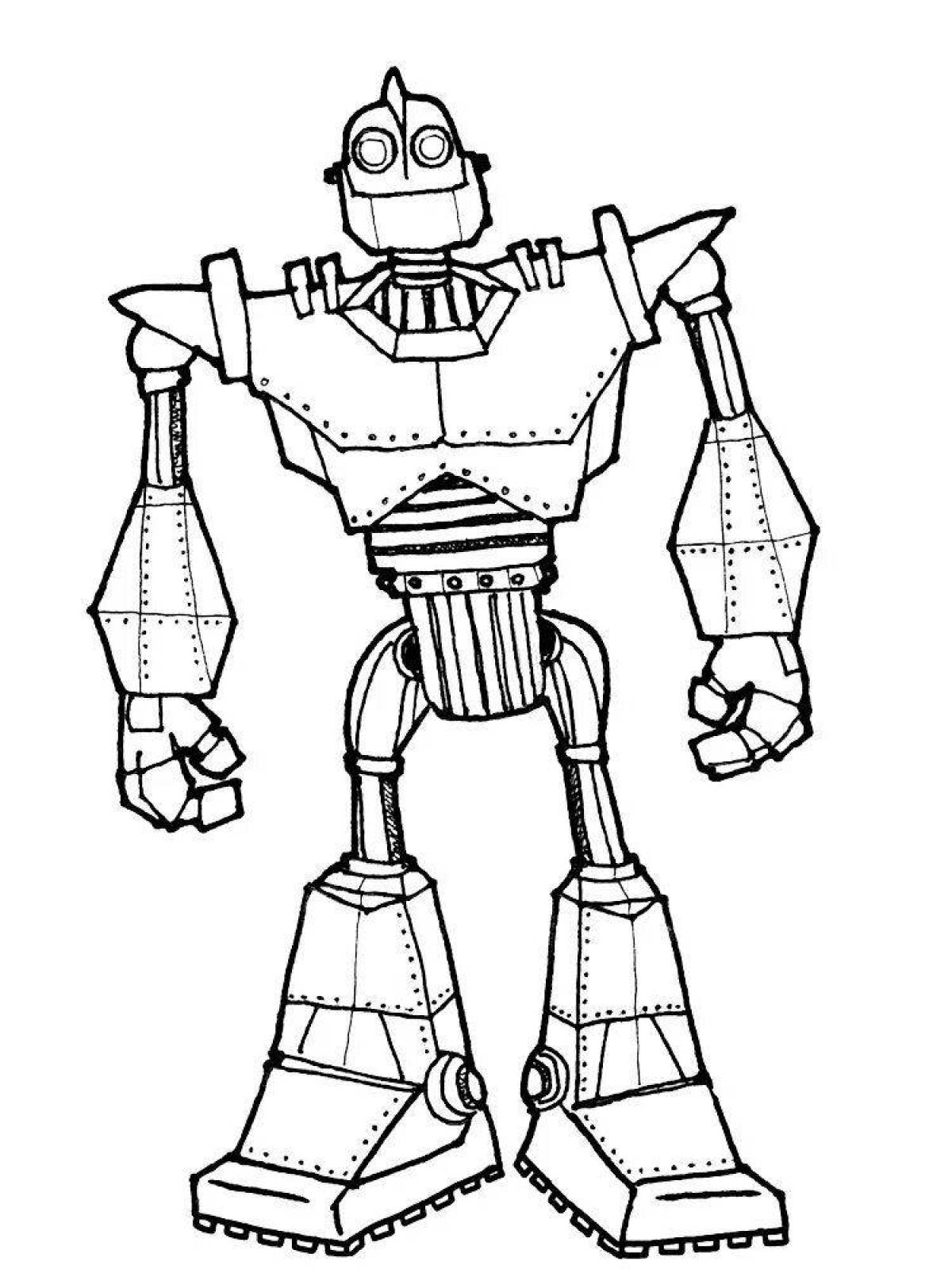 Innovative robot coloring book for kids