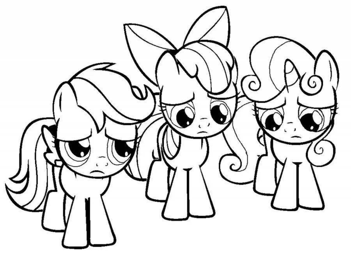 Awesome pony coloring pages for 6-7 year olds