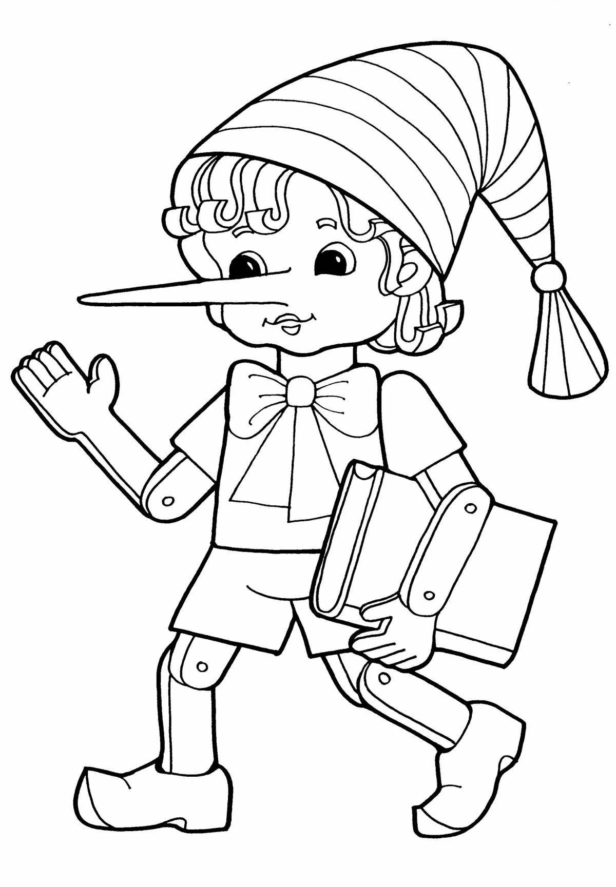 Creative character coloring pages